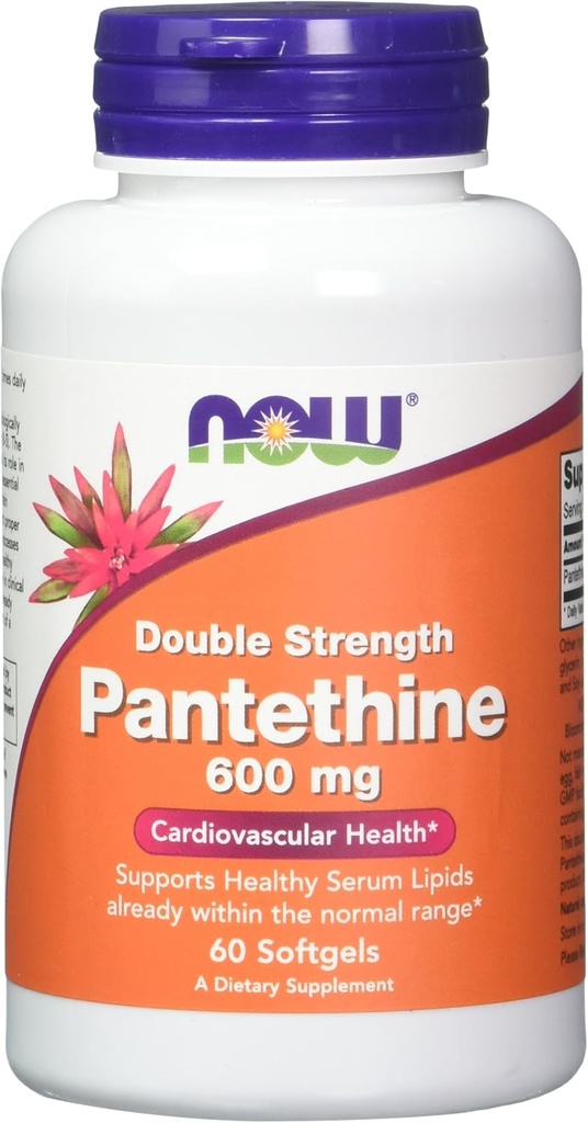 Nüüd toidud, Pantethine 600 mg, 60 Softgels (pakk 2)