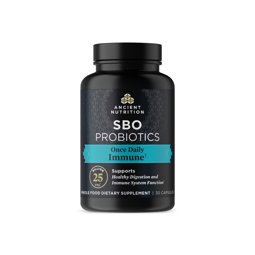 Iidsete toitumise probiootikumid immuunsuse toetamiseks, SBO üks kord päevas probiootikumid C-vitamiini ja D-vitamiiniga, 30Ct tervisliku seedimise ja immuunsüsteemi funktsiooni toetuseks, 25 miljardit CFUd *