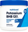 Nutrikost Kaalium BHB soolad, eksogeensed Ketoonilisandid, 6, 4 g beeta-hüdroksübutüraati Serving, 250 Grams