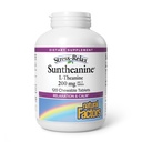 Looduslikud faktorid Suntheanine L-Theanine 100 mg - Calm Outlook'i terviselisand - L-Theanine'i lisand toetab une ja abivahendite leevendamist unisuse vastu - 120 närimistabletti (60 serveerimist)