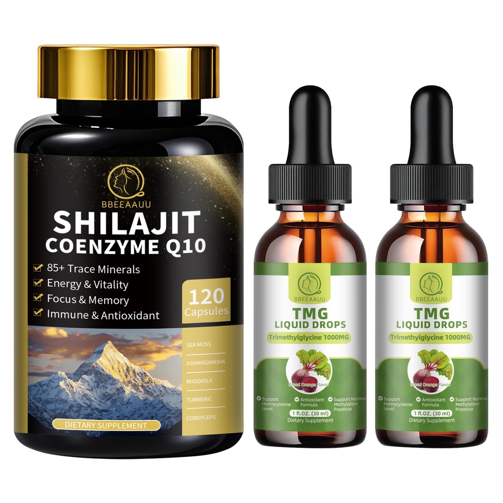 TMG ( trimetüülglütsiin ) Täiendus Vedelad tilgad ja Shilajit kapslid mere sammaldega