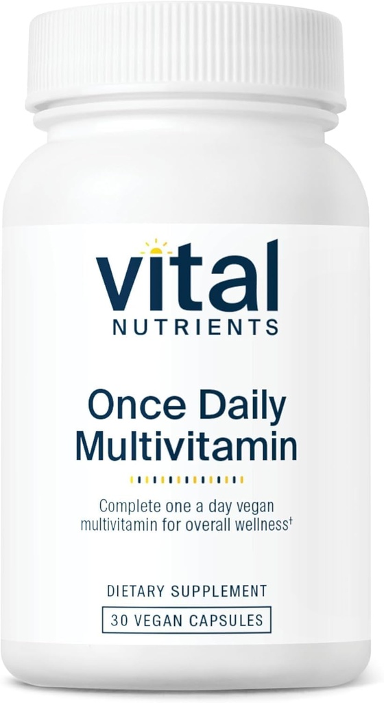 Elutähtsad toitained üks kord päevas Multivitamiinid | Vegan Multi naistele ja meestele | Allergeenivaba | 19 olulist vitamiini + antioksüdandid silmade ja südame tervise jaoks | Gluteen, piima- ja sojavaba | 30 kapslit