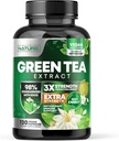 Ehitatud Nature Green tee ekstrakt 1000mg - kõrge potentsi täiendada 98% polüfenoolid, 75% katehhiinid ja 45% EGCG - Natural Energy Support - Non-GMO - 120 kapslit