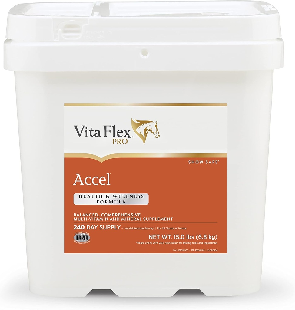 Vita Flex Pro Accel Health & Wellness valem, hobuste täiendus, 15 naela, 240 päeva pakkumine