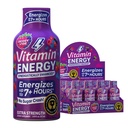 Vitamiin Energia B12 11 000% Täiendav tugevus Energia Shot Roosa Berry 12 Pack, 260mg looduslik kofeiin, B12 & B6, Nootroopne fookus, Vitality, null suhkur, Gluteenivaba, Vegan, Kosher, 1,93 fl oz