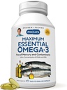 ANDREW LESSMAN Maksimaalne Omega-3 Maitsestamata, 360 Softgels - Ultra-Pure Omega-3 Kalaõli 1200 mg-High DHA, No Mercury Supplement-Small, Lihtne Neelata Kalaõli Kapslid
