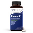 LifeSeasons - Focus-R - kontsentratsioon tugi täiendada - igas vanuses - suurendab vaimset jõudlust ja keskendumist - suurendab tähelepanu ulatust - L-Theanine, Kava, Bacopa, vitamiin B & More - (60 kapslit)