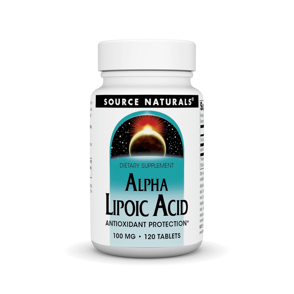 Alfa-lipohape toetab tervislikku suhkru metabolismi, maksafunktsiooni ja energia tootmist * - 100 mg - 120 tabletti