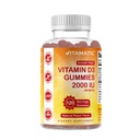Vitamatic Sugar Free Vitamiin D3 2000 RÜ - 120 pektiinil põhinevat kummikut - suurepärane maitse - tervislikud luud, meeleolu ja immuunsüsteemi funktsioon - mitte-GMO - 120 serveerimist
