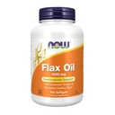 NOW Foods Supplements, Linaõli 1000 mg valmistatud orgaanilise linaõli, südame-veresoonkonna tugi *, 100 Softgels