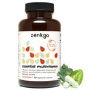 Zenkgo Naiste vitamiinid + probiootikumid 25B CFU + orgaanilised kogu toidud, toetab immuunsust, seedimist, energiat, igapäevaseid vitamiine A, E, B6, B12, vegan D3, K2 (MK-7), folaat, mineraalid, supertoidud (60Ct / 30Day)