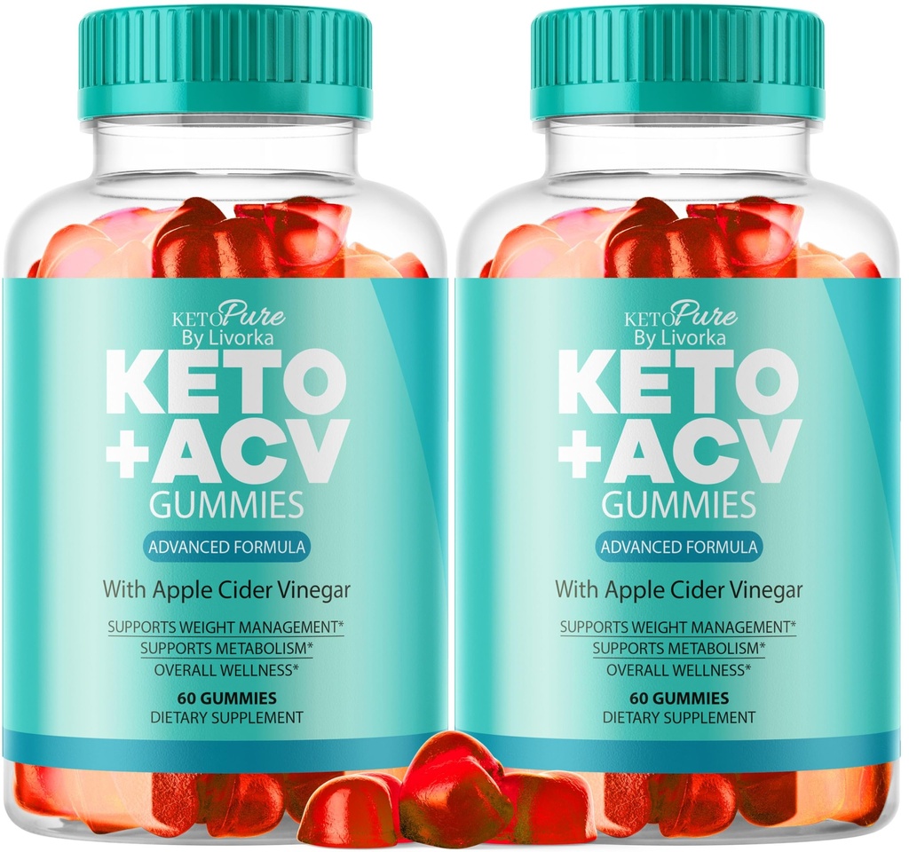 (2 Pack) Keto Pure ACV Gummies, Keto Pure Gummies, 120 Gummies 2 kuud