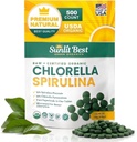 Parim Chlorella Spirulina tabletid - orgaaniline USDA, Premium Spirulinas ja Chlorella kapslid 500 pillid - Chlorellas Natural Superfood koos Spirulina vetikad, Enzymes Chlorophyll & Vegan Protein