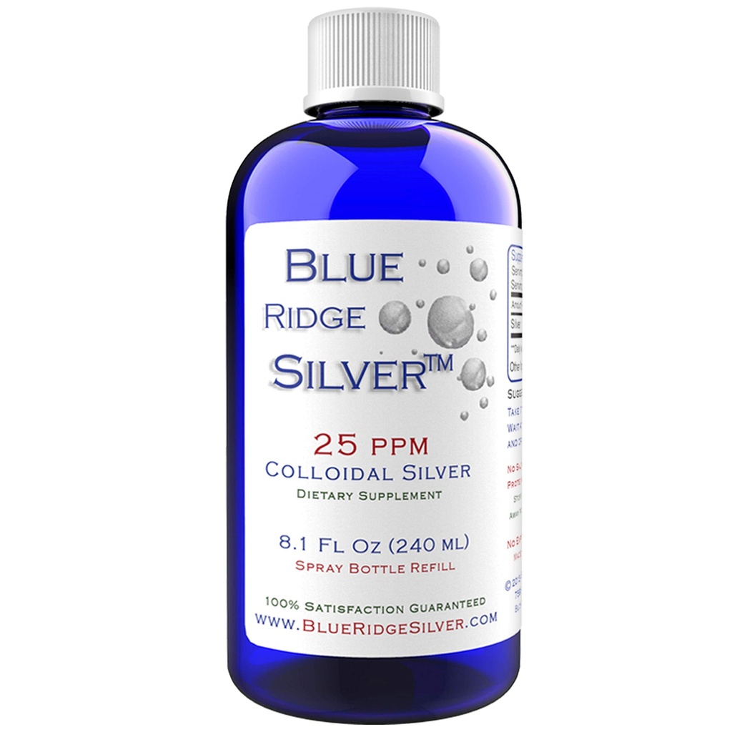 25 ppm 8 oz Kolloidne hõbe Natural Immunity Support Health Supplement