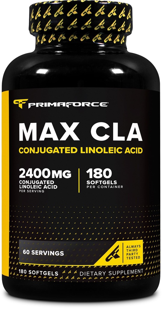 Primaforce CLA 2400 mg per Serving (180 softgels) - Max CLA - meestele ja naistele, mitte stimuleeriv, GMO-vaba ja gluteenivaba