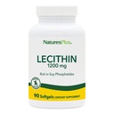 NaturesPlus letsitiin - 1200 mg, 90 Softgels - rikkalik soja fosfatiidid - Gluteenivaba - 90 Servings