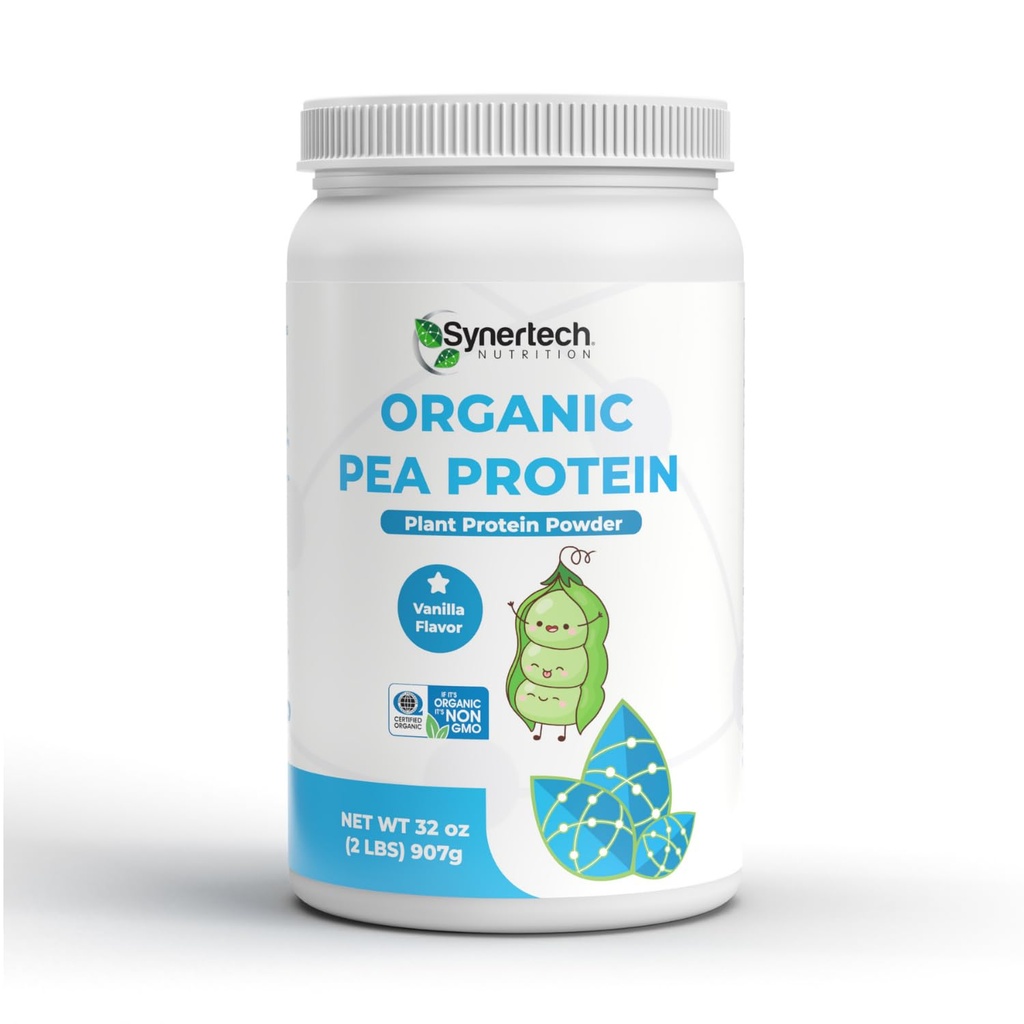 Vegan Vanilla Maitsestatud Taimne Peaproteiin (2lbs) | Mitte-GMO, Sertifitseeritud Orgaaniline