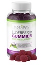 Looduslik BioScience Sambucus Elderberry Gummies koos C-vitamiini ja tsink, Immune Support täiskasvanutele ja lastele, Daily Antioxidant & Wellness Boost, 180 Vegan, Gluteenivaba, närimistable Elderberry Gummies
