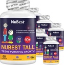 NuBest Tall 10+ Premium Luu tugevus valem, tõhustatud immuunsus ja üldine tervis vanuses 10+ kaltsiumi, D3-vitamiini, K2-vitamiini ja multivitamiinidega | Pack 6