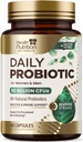 Probiootikumid 60 miljardit CFU + 10 tüve - igapäevane probiootiline Lactobacillus Blend immuunsuse, seedetrakti ja soolestiku tervise toetamiseks, prebiootikumid ja probiootikumid, gaas ja puhumine naistele ja meestele - 60 kapslit