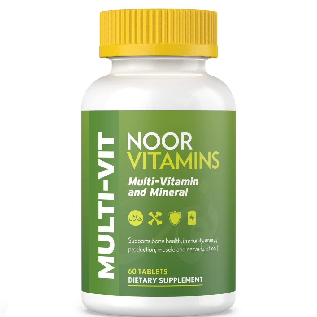 Noored vitamiinid Halal vitamiinid, igapäevane multivitamiin, halal-vitamiin naistele ja meestele, 30 vitamiinid ja mineraalid, A, B12, C, raud, tsink üldise tervise toetamiseks, mitte-GMO, halal multivitamiinid (2 kuu pakkumine)