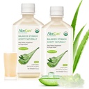 AloeCure USDA orgaaniline Aloe Vera mahl, mis on valmistatud 12 tunni jooksul saagikoristusest - puhas Aloe mahl Looduslik seedetrakti lisand seedimist, immuunsüsteemi ja tasakaalustatud kõhuhapet, 2 x 500 ml pudelit