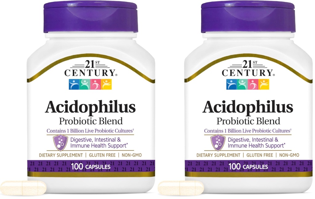 21. sajandi Acidophilus kapslid, 100 loend (21339)