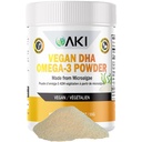 AKI Omega 3 DHA mikrovetikate pulber Toidulisandid - Taimepõhine Keto Vitamiin Põletik - Alternatiiv kala või krillõli - Vegan & GMO-vaba (1,94oz / 55g)