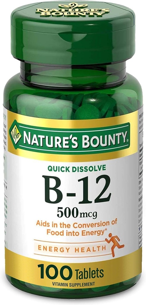 Looduse Bounty Vitamiin B-12 500 mcg, 100 loend (pakk 2)