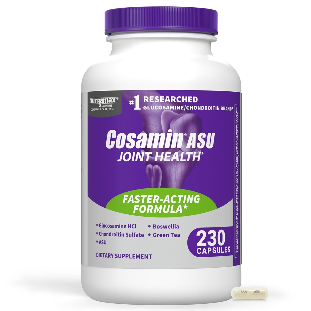 Nutramax Laboratories Cosamin ® ASU ühine tervise täiendada Glükosamiini, Chondroitin & ASU meeste ja naiste ühine tervis, 230 kapslit