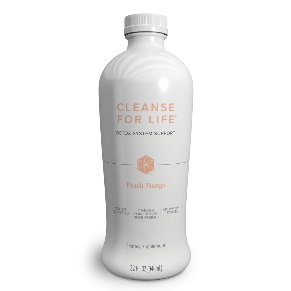 Isagenix Cleanse for Life - Detox süsteemi tugi vitamiinide ja mineraalidega - tervisliku ainevahetuse toetamine antioksüdandi lisandiga - Gluteen ja sojavaba puhastusjook - virsik Mango, 32 Oz