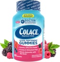 Colace Stool Softener Gummies, õrn usaldusväärne kõhukinnisus Relief Magneesium tsitraat Gummies, No.1 Doctor Recommended Stool Softener Brand, Berry Maitsestatud 60ct