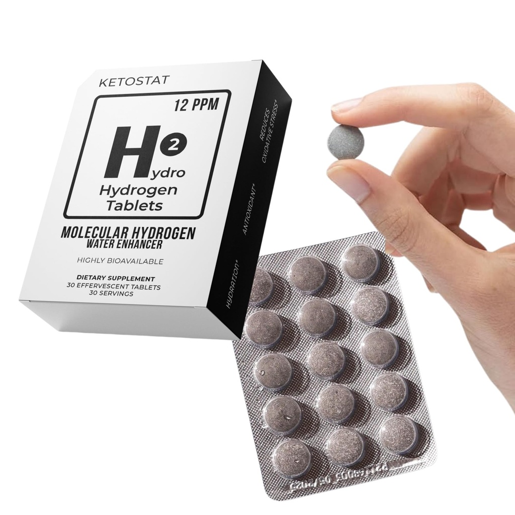 Vesiniku vee tabletid joogivee 30 loend loob 12 PPM Nanobubbles - USA ettevõte