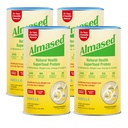 Almased Vanilla Meal Asenduskoks - Madal-glütseemiline Kõrge Taimebaas Valgupulber- Toitumisalane Kaalutervise Täiendavad - Vanilla Flavor - 17,6 oz (1,1 naela (4 Pack)