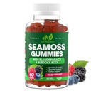 Sea Moss 3000mg Gummies Põiewrack ja Burdock Root - Natural Irish Sea Moss immuunsüsteemi, kilpnäärme ja Detox Support - Extra Tugevus, Suur Maitse - Gluteenivaba, Vegan - 60 Gummies