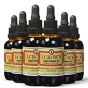 J.CROW'S® Lugol's lahus joodi 2% 2 oz (6 pudelit) - Premium jood ja kaaliumjodiid Vedelik, Gluteen ja alkoholivaba looduslik soolvee ekstrakt, aegumata
