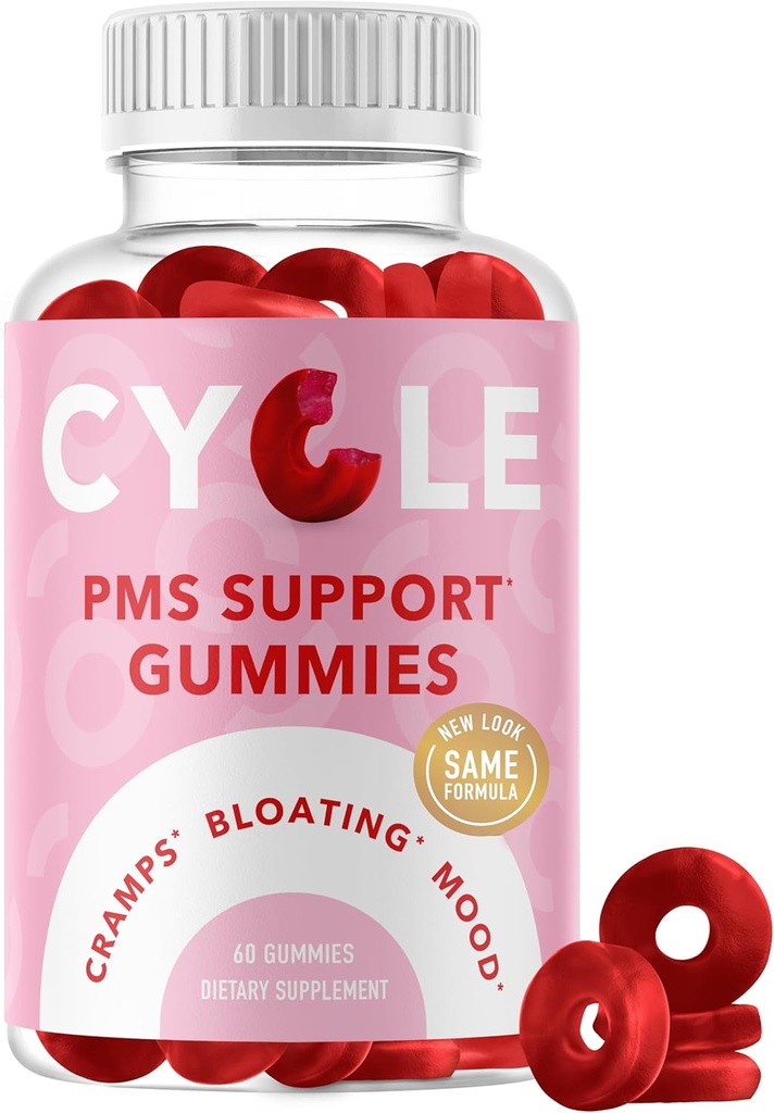 PMS Relief Gummies | Hormoontasakaal, Bloating, Hormonaalne Akne & Mood Swing Support | Perioodiline tugi Vitamiinid naistele | Vegan Gummy täiendus Chasteberry | Dong Quai, Cranberry & Vitamiin B6