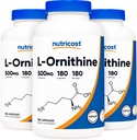 Nutricost L- Ornitiin 500mg; 180 kapslit (3 pudelit)