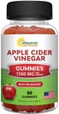 aSquared Toitumine Õunasiider Äädikas Gummies - 1500mg koos emaga - 90 ACV Gummies w / Vitamiin B6 & B12, foolhape - Vegan Gummy täiendus Alternatiivne kapslid Pillid & Jook