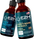 E2H: Maksatoetuslisand ja korditseps Seenelisa | Vegan, mitte-GMO - 2 Fl Oz Iga (4 Fl Oz kokku) - komplekt