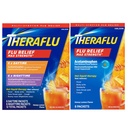 Theraflu Max Tugevus Päevane ja öine gripisümptom Relief Honey Sidrun Maitsepulber & Päevane gripp Sümptom Relief Honey Sidrun Powder, 6 Päevane + 6 Öösel & 6 Mesi Sidrunimaitse Powder Packs