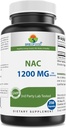 Brieofood NAC Supplement N-Acetyl Cysteine 1200 mg per Serving 250 Capsules - Immune Support Supplement