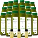 Sellerimahla puhastamine toores purskkaev, kõik looduslikud toored, külmpressitud mahlad, Morning Detox Cleanse, 30 pudelit 12oz, 5 boonus Ginger Shots