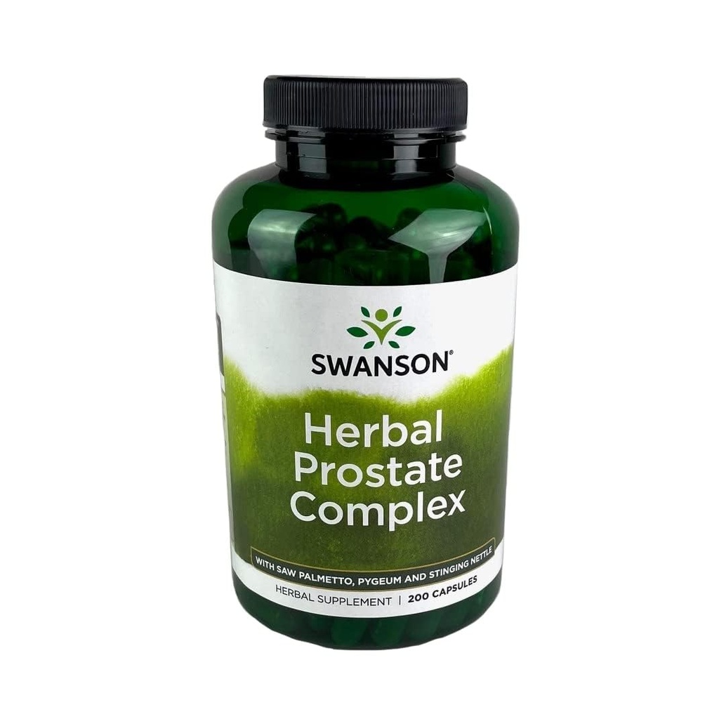 Swansoni taimse eesnäärme kompleks - meeste täiendus - funktsioonid Pygeum, Saw Palmetto & Stinging Nettle - (200 kapslit)