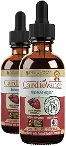 Rejuvica Health CardioVance - Heart Support Supplement - Vedelik kohaletoimetamine parema imendumise - Hawthorne, Hibiscus, Arjuna, Olive Leaf & More!