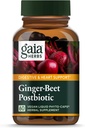 Gaia maitsetaimed Ingver-Beet Postbiootikum - soolestiku ja südame tervise toetamise täiendus - valmistatud orgaanilistest kääritatud peedidest ja ingverist - piima-, soja- ja gluteenivaba - 60 vegankapslit (30 serveerimist)