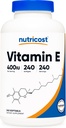 Nutrikost Vitamiin E 400 RÜ, 240 Softgel Kapslid - Gluteenivaba, Non-GMO