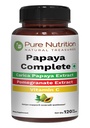 Puhas toitumine Papaya Täielik | 120 kapslit | Carica Papaya Leaf ekstrakt raua, VIT C, VIT A & foolhappega | Toetab trombotsüütide immuunsust ja seedimist Mitte-GMO | Gluteenivaba
