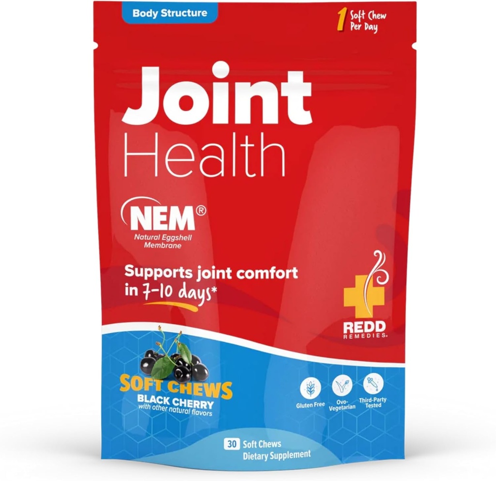 Redd Remedies, Joint Health Original, aitab tugevdada sidekoe ja kõhre, Black Cherry Maitse, 30 Soft Chews