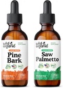 Wild & Organic Pine Bark Tinkcture 2 fl oz & Saw Palmetto Tinktuur 2 fl oz